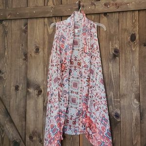 Draping tank/duster vest